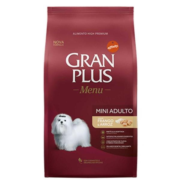 Imagem de Ração GRAN PLUS Cães Adultos Mini Frango  Arroz 15 kg - Gran Plus Affinity