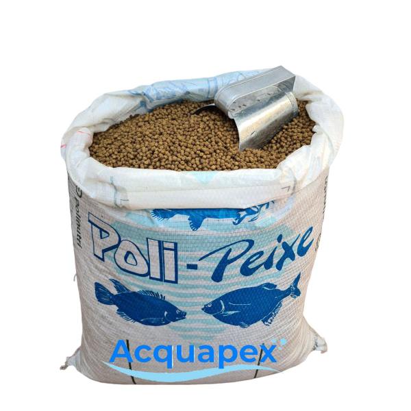 Imagem de Ração Grossa Peixe Tilapia/Carpa Crescimento Polinutri 500g