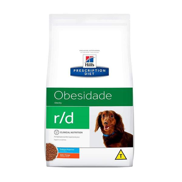 Imagem de Ração Hill's Obesos r/d para Cães Adultos de Raças Pequenas Sabor Frango - 1,5kg