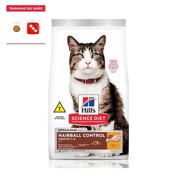 Imagem de Ração Hill's Science Diet Felino Adulto Controle de Bolas de Pelo 1kg