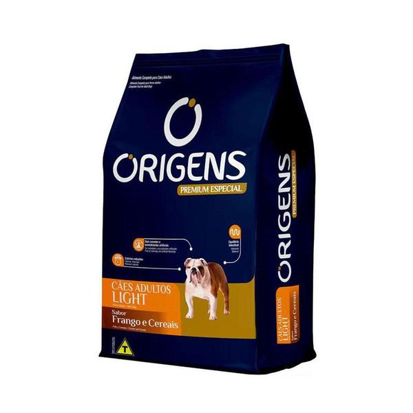 Imagem de Ração Light Cães Adultos Frango Cereais Origens 3Kg