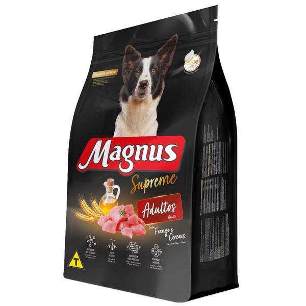 Imagem de Ração Magnus Supreme Adulto Raça Média e Grande Frango 15 kg