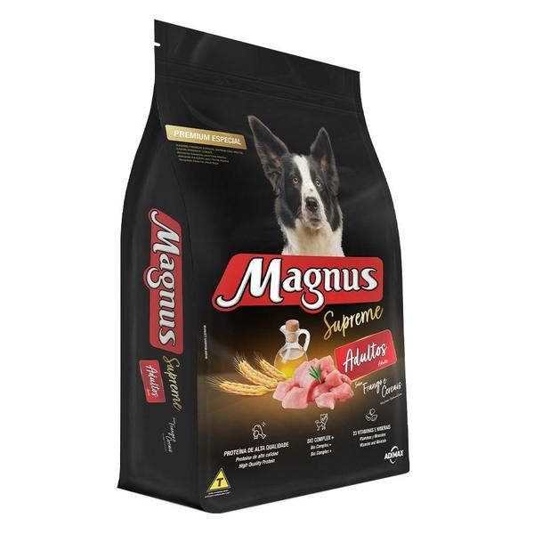 Imagem de Ração Magnus Supreme Frango e Cereais para Cães Adultos - 15 Kg