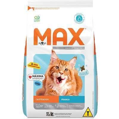 Imagem de Ração max para gatos castrados frango 1 kg