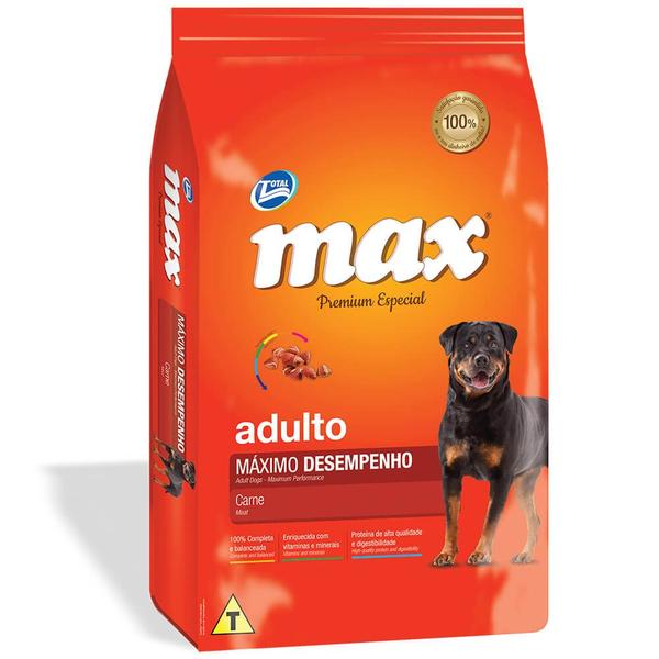 Imagem de Ração Max Premium Máximo Desempenho Cães Adultos Sabor Carne 20 Kg