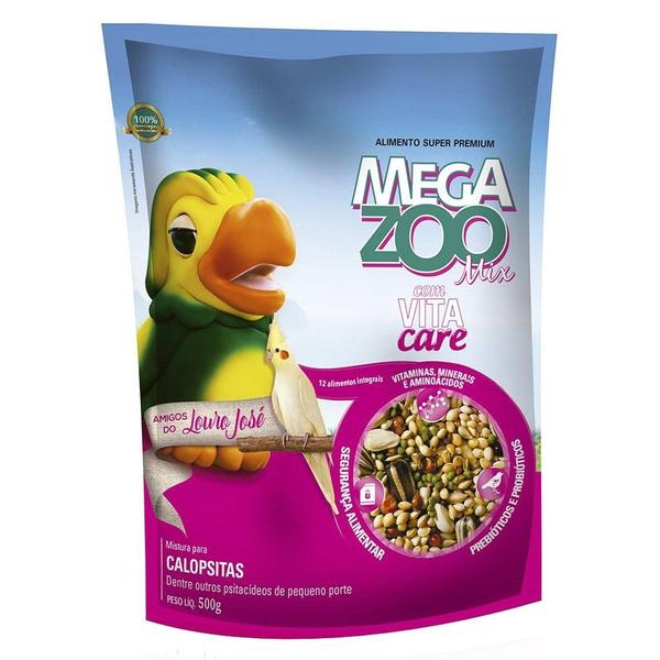 Imagem de Ração Megazoo Mix Amigos do Louro José para Calopsita - 500 g