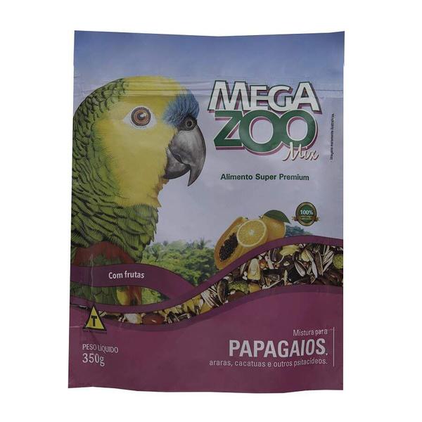 Imagem de Ração Megazoo Mix para Papagaios - 350g