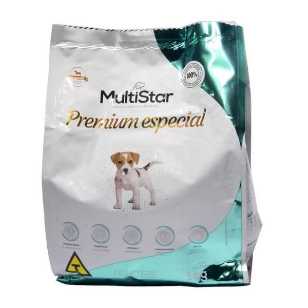 Imagem de Ração Multi Star Premium Especial Cães Filhotes Mix 1 Kg