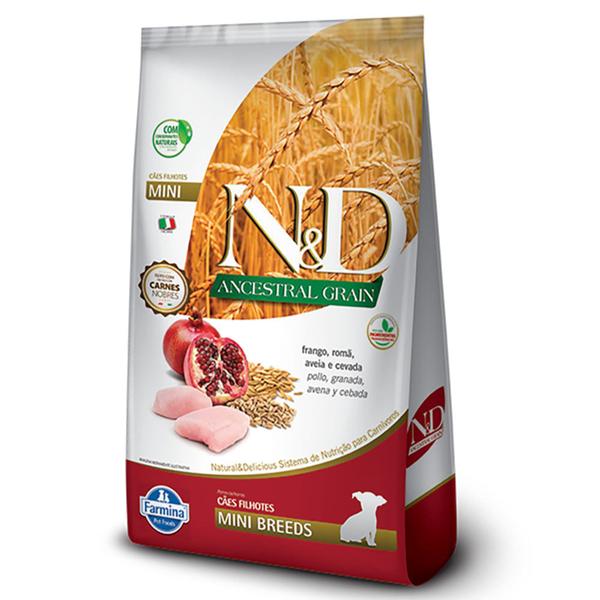 Imagem de Ração N&D Ancestral Grain Cães Puppy Mini Frango 800 g