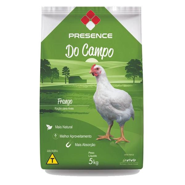 Imagem de Ração Natural Presence Para Frango Galinhas Aves Engorda