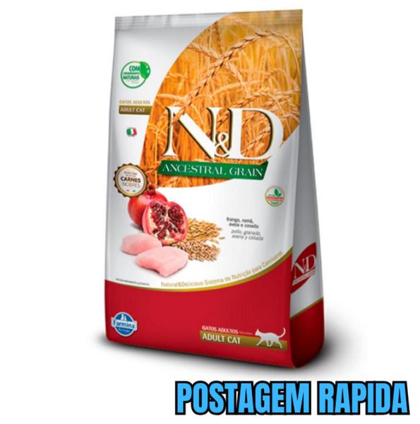 Imagem de Ração ND Ancestral Grain Frango Gatos Adultos 7,5kg