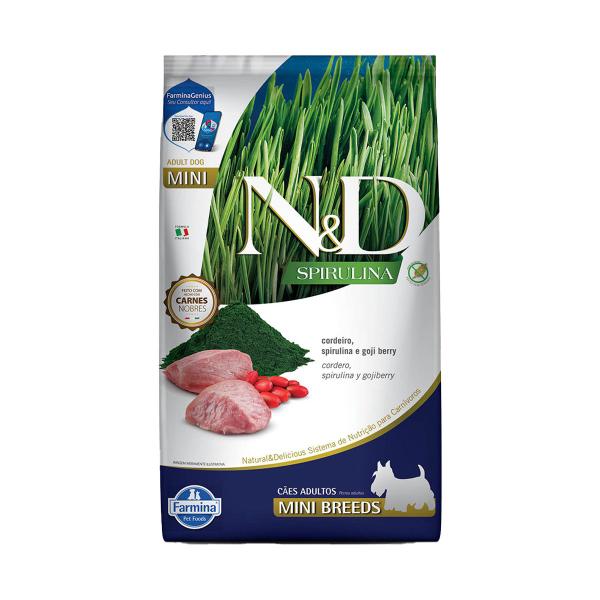 Imagem de Ração ND Spirulina Para Cães Adultos Mini Cordeiro 2Kg