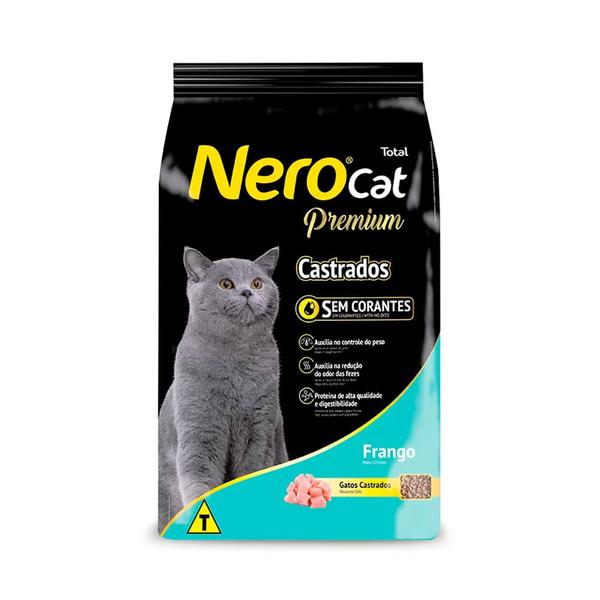 Imagem de Ração Nero Cat Premium Gatos Castrados sabor Frango 20kg