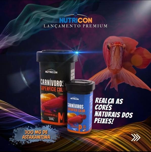 Imagem de Ração Nutricon Carnivoros Superfície Color 225g M