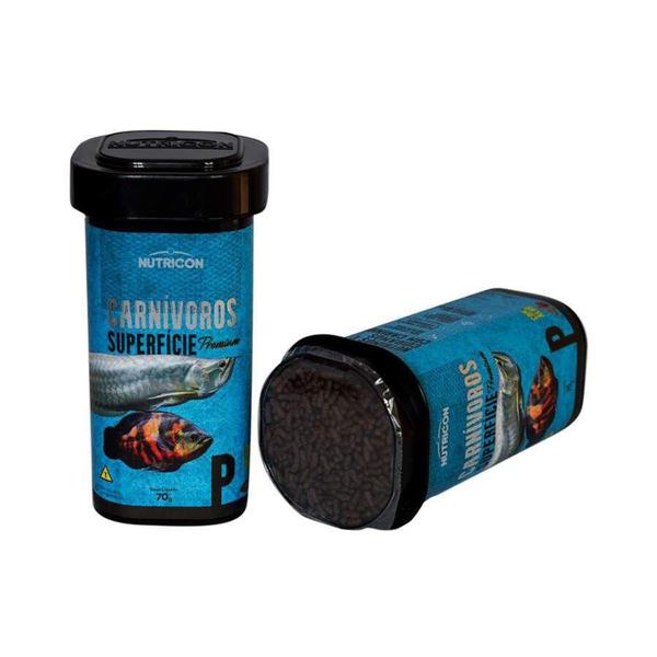 Imagem de Ração Nutricon Carnivoros Superfície para Peixes - 70g - Nutricon Pet