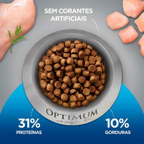 Imagem de Ração Optimum 10,1Kg Carne Para Gatos Adultos Castrados