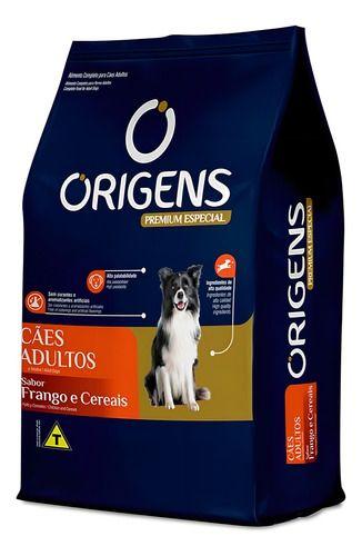 Imagem de Ração Origens Premium Especial Cães Adultos Sabor Frango E Cereais 15kg