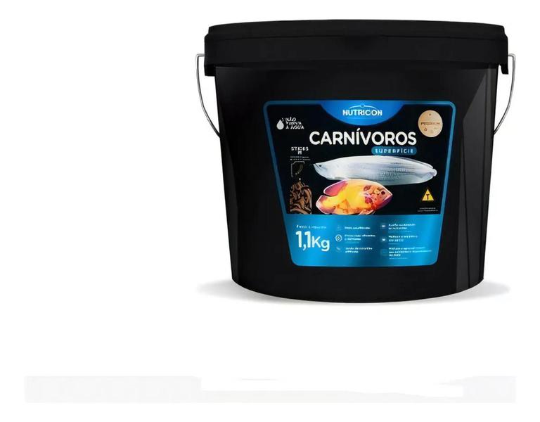 Imagem de Ração P/ Peixe Carnivoros Superfície Nutricon 1,100kg