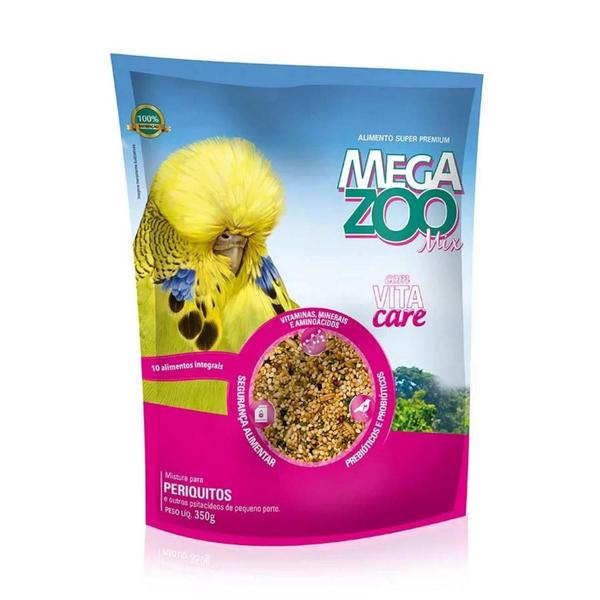 Imagem de Ração Para Aves Zoo Mix Periquito 350g - Megazoo