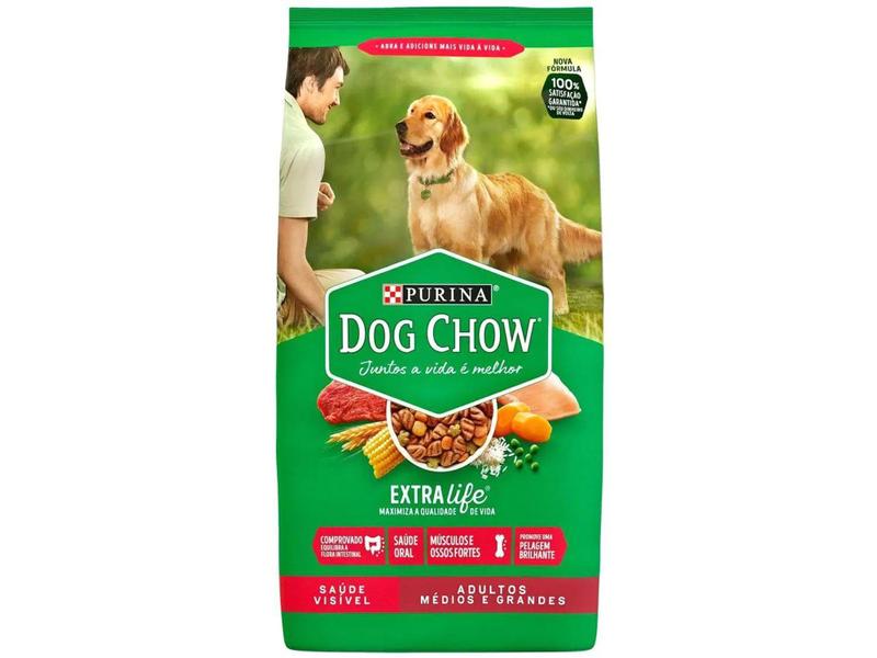 Ração para Cachorro Dog Chow Premium ExtraLife - Saúde Visível Adulto 10,1kg Imagem de Ração para Cachorro Dog Chow Premium ExtraLife - Saúde Visível Adulto 10,1kg
