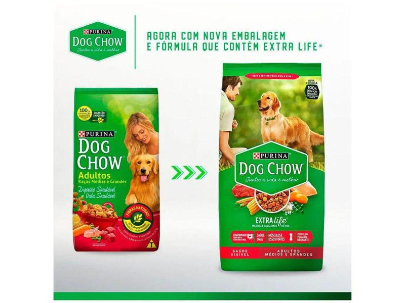 Ração para Cachorro Dog Chow Premium ExtraLife - Saúde Visível Adulto 10,1kg Imagem de Ração para Cachorro Dog Chow Premium ExtraLife - Saúde Visível Adulto 10,1kg