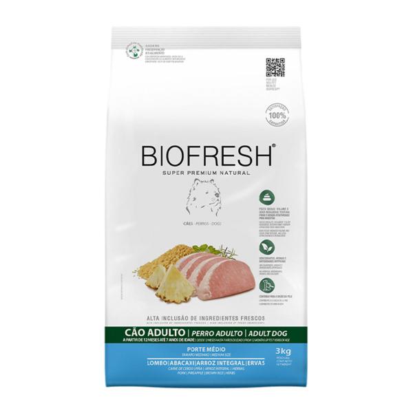 Imagem de Ração Para Cão Adulto Porte Médio Sabor Lombo E Abacaxi 3kg Biofresh