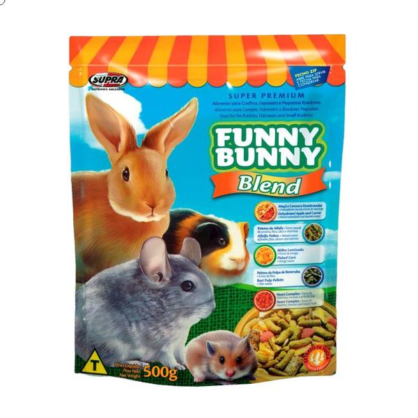 Imagem de Ração para Coelho Hamster e Porquinho da India Funny Bunny Blend Sc 500Gr