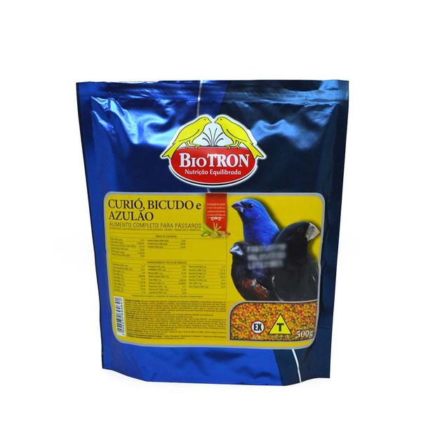 Ração para Curió Bicudo Azulão 500g Vitamina Extrusada Completa para Pássaros Bolinha Colorida - Biotron Zootécnica Imagem de Ração para Curió Bicudo Azulão 500g Vitamina Extrusada Completa para Pássaros Bolinha Colorida