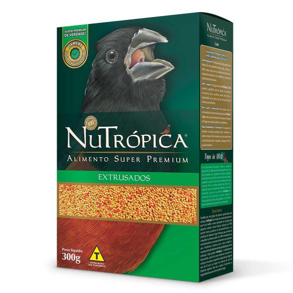 Imagem de Ração para Curió Nutrópica Extrusada Super Premium 300g Comida Bicudo Azulão Pássaros Brasileiros