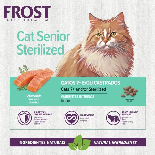 Imagem de Ração para Gatos Castrados Frost Cat Senior Sterilized SC 7.5KG