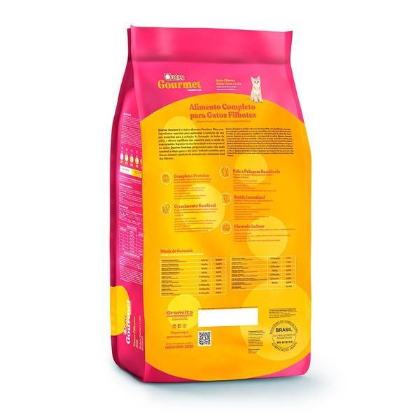 Ração para Gatos Filhotes Quatree Gourmet Sabor Carne e Leite 1Kg Imagem de Ração para Gatos Filhotes Quatree Gourmet Sabor Carne e Leite 1Kg