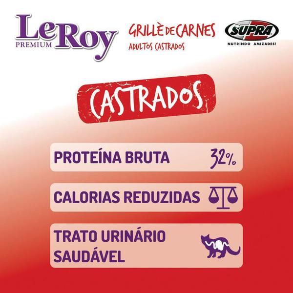 Imagem de Ração para gatos leroy grille de carnes castrados sc 15kg