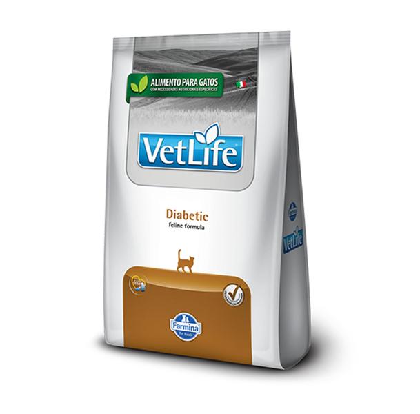 Imagem de Ração para Gatos Vet Life Diabetic Feline Formula 400 gr - Vetlife