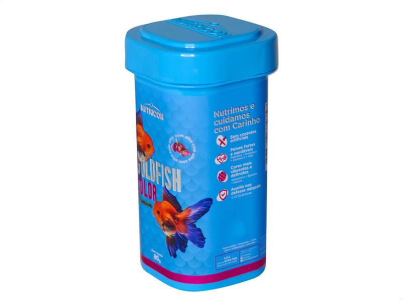 Imagem de Ração Para Peixes Alimento Nutricon Goldfish Color 80Gr