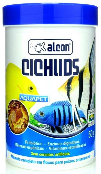 Imagem de Ração Para Peixes Ciclídeos Alcon Cichlids 50g Aquários