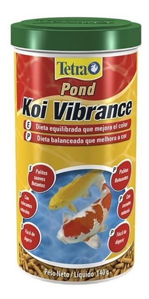 Imagem de Ração Para Peixes Tetra Pond Koi Vibrance Sticks 1l/140g