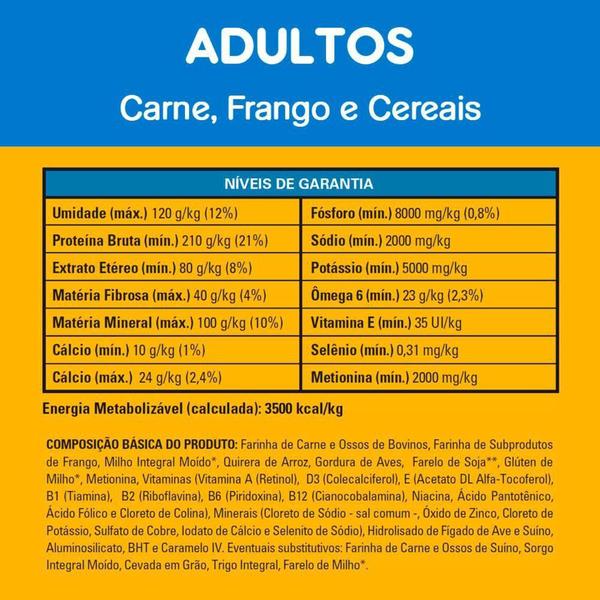 Ração Pedigree Cães Adultos Raças Médias e Grandes Carne, Frango e Cereais Imagem de Ração Pedigree Cães Adultos Raças Médias e Grandes Carne, Frango e Cereais