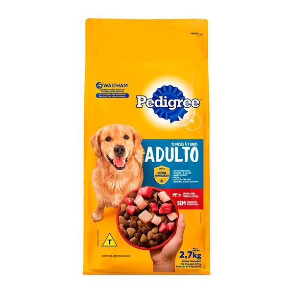 Imagem de Ração Pedigree Cães Adultos Raças Médias E Grandes Carne,