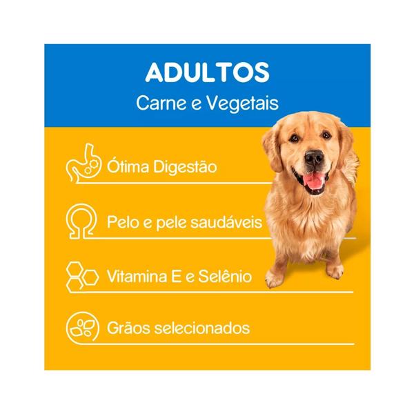 Ração Pedigree Carne e Vegetais Cães Adultos Raças Médias e Grandes Imagem de Ração Pedigree Carne e Vegetais Cães Adultos Raças Médias e Grandes