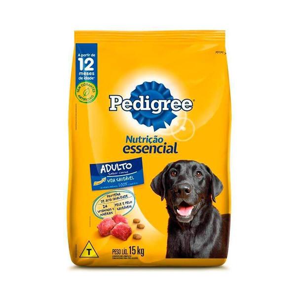 Ração Pedigree Nutrição Essencial Carne para Cães Adultos - 15kg Ração Pedigree Nutrição Essencial Carne para Cães Adultos - 15kg