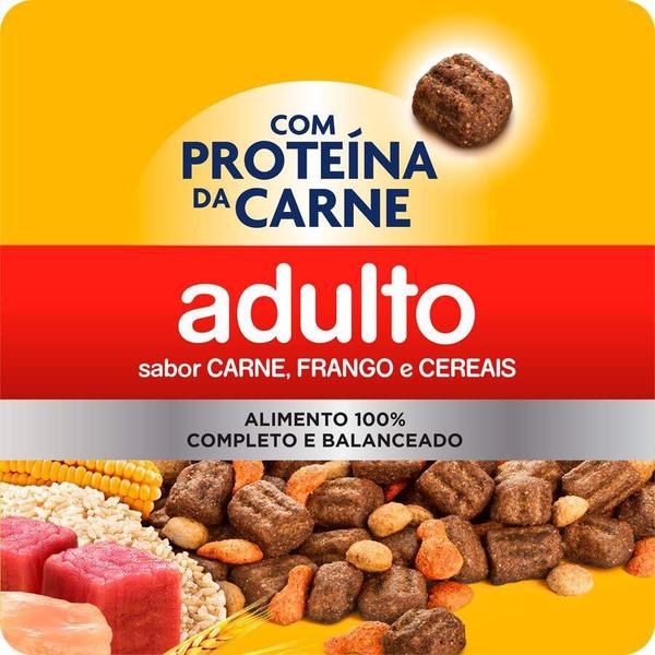 Imagem de Ração Pedigree para Cães Adultos de Porte Médio e Grande Sabor Carne, Frango e Cereais - 10,1Kg