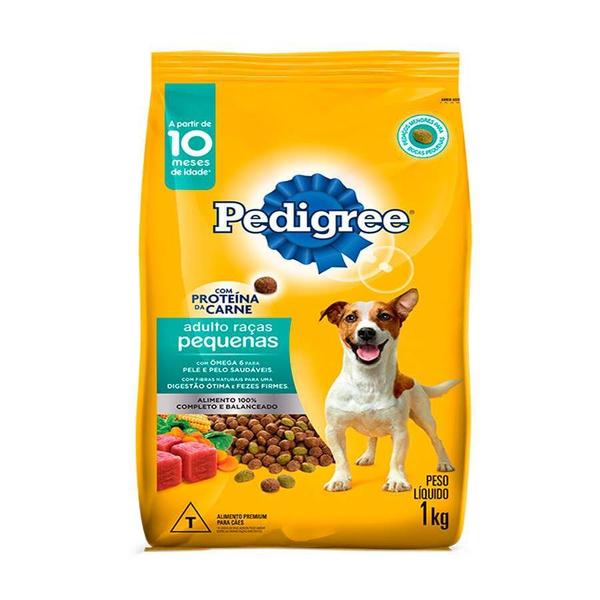 Imagem de Ração Pedigree para Cães Adultos de Porte Pequeno e Mini Sabor Carne e Vegetais - 900g