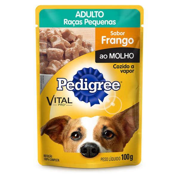 Imagem de Ração Pedigree Sachê Frango ao Molho para Cães Adultos de Raças Pequenas