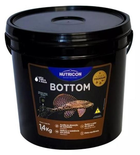 Imagem de Ração Peixes De Fundo Cascudos Bottom Fish Nutricon 1,4 Kg