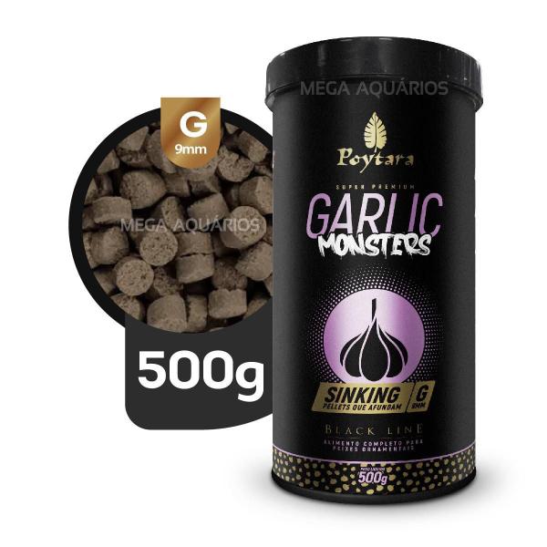 Ração Peixes De Fundo Poytara Garlic Monsters 500G Sinking G Imagem de Ração Peixes De Fundo Poytara Garlic Monsters 500G Sinking G