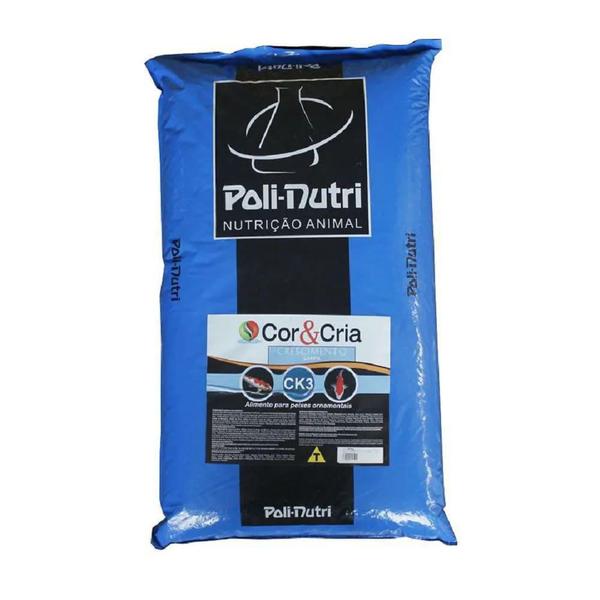 Imagem de Ração Polinutri Ck3 Cor&Amp Crescimento Carpa Kinguio 15Kg