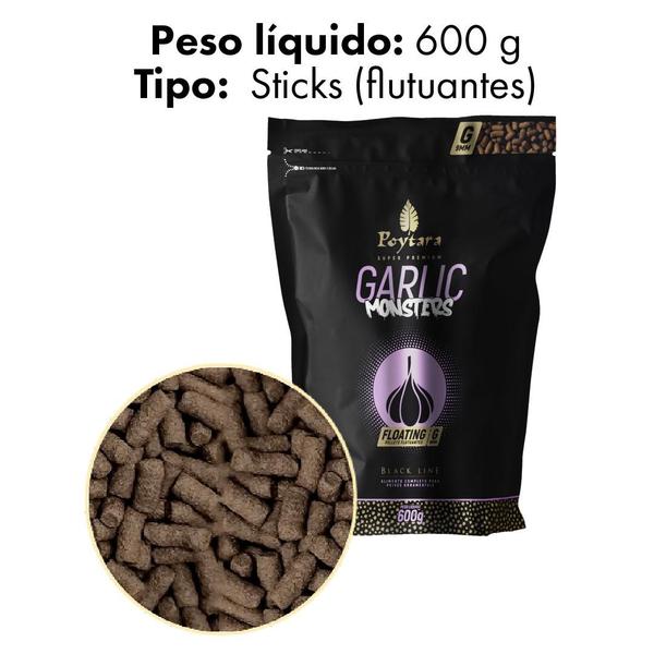 Imagem de Racao poytara black line garlic monster floating g 600g(bag)