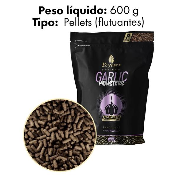 Imagem de Racao poytara  black line garlic monster floating p 600g/bag