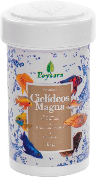 Racao poytara ciclideos juvenis(magna mini-graos) 35g Imagem de Racao poytara ciclideos juvenis(magna mini-graos) 35g