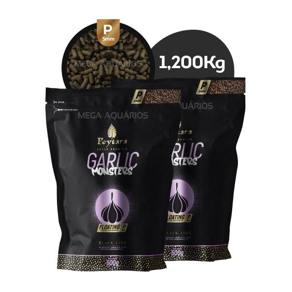 Ração Poytara Garlic Monsters Kit 2X 600G Floating P Imagem de Ração Poytara Garlic Monsters Kit 2X 600G Floating P